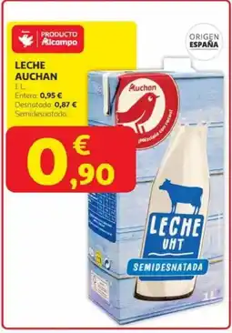 Alcampo AUCHAN Leche oferta