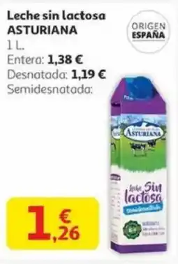 Alcampo ASTURIANA Leche sin lactosa oferta