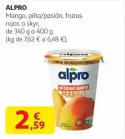 Alcampo ALPRO Mango, piña/pasión, frutos rojos o skyr, oferta