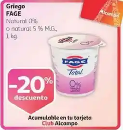 Alcampo FAGE Griego oferta
