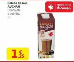 Alcampo AUCHAN Bebida de soja oferta