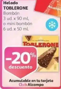 Alcampo TOBLERONE Helado oferta