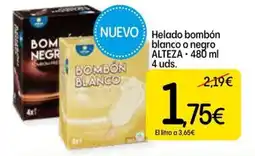 Dialprix ALTEZA Helado bombón blanco o negro oferta