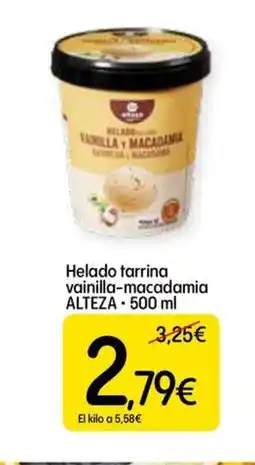 Dialprix ALTEZA Helado tarrina vainilla-macadamia oferta