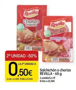 Dialprix REVILLA Salchichón o chorizo oferta