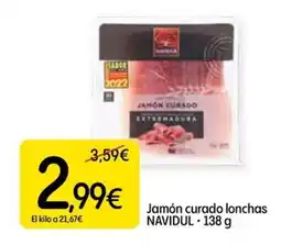 Dialprix NAVIDUL Jamón curado lonchas oferta