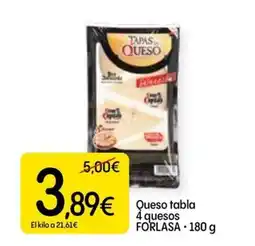 Dialprix FORLASA Queso tabla 4 quesos oferta