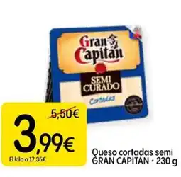 Dialprix GRAN CAPITAN Queso cortadas semi oferta