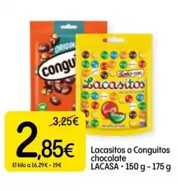 Dialprix LACASA Lacasitos o Conguitos chocolate oferta