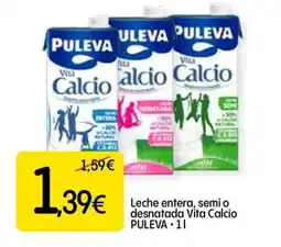 Dialprix PULEVA Leche entera, semi o desnatada Vita Calcio oferta