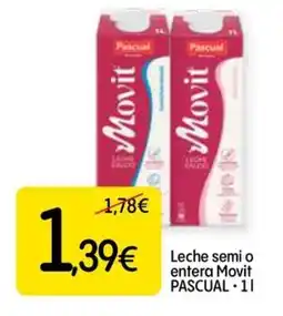 Dialprix PASCUAL Leche semi o entera Movit oferta