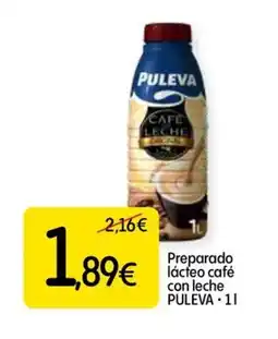 Dialprix PULEVA Preparado lácteo café con leche oferta