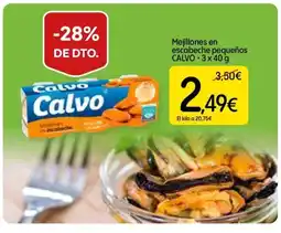 Dialprix CALVO Mejillones en escabeche pequeños oferta