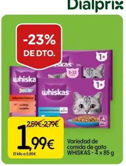 Dialprix WHISKAS Variedad de comida de gato oferta
