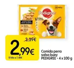 Dialprix PEDIGREE Comida perro salsa buey oferta