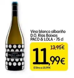 Dialprix PACO & LOLA Vino blanco albariño D.O. Rías Baixas oferta