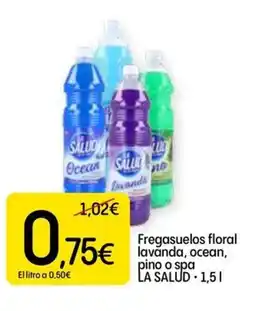 Dialprix LA SALUD Fregasuelos floral lavanda, ocean, pino o spa oferta