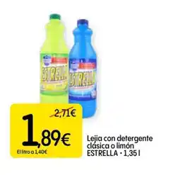 Dialprix ESTRELLA Lejia con detergente clásica o limón oferta