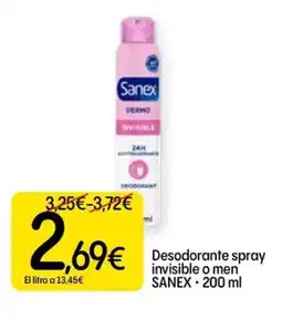Dialprix SANEX Desodorante spray invisible o men oferta