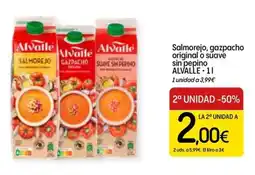 Dialprix ALVALLE Salmorejo, gazpacho original o suave sin pepino oferta