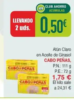 Masymas CABO PEÑAS Atún Claro en Aceite de Girasol oferta