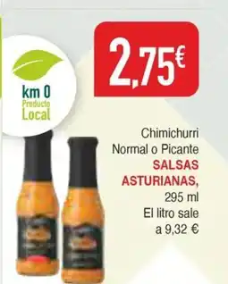 Masymas SALSAS ASTURIANAS Chimichurri Normal o Picante oferta