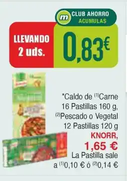 Masymas KNORR Caldo de Carne 16 Pastillas oferta