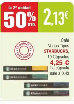 Masymas STARBUCKS Café Varios Tipos oferta