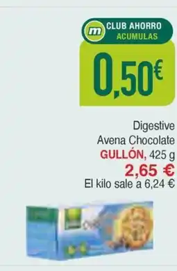 Masymas GULLÓN Digestive Avena Chocolate oferta