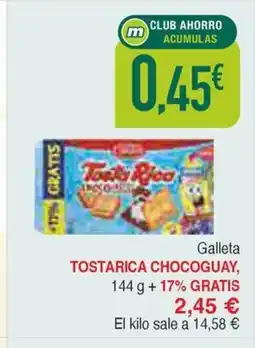 Masymas TOSTARICA CHOCOGUAY Galleta oferta