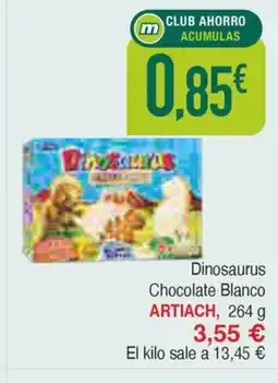 Masymas ARTIACH Dinosaurus Chocolate Blanco oferta