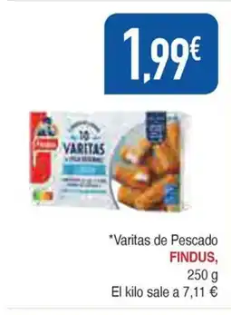 Masymas FINDUS Varitas de Pescado oferta