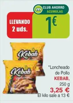 Masymas KEBAB Loncheado de Pollo oferta