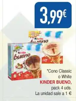 Masymas KINDER BUENO Cono Classic o White oferta