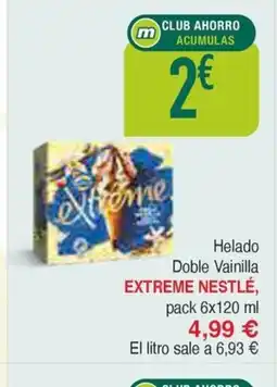 Masymas EXTREME NESTLÉ Helado Doble Vainilla oferta