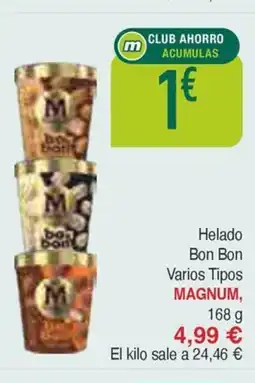 Masymas MAGNUM Helado Bon Bon Varios Tipos oferta