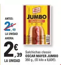 E.Leclerc Jumbo - salchichas classic oferta
