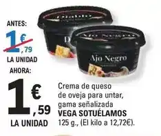 E.Leclerc Vega - sotuelamos crema de queso de oveja para untar oferta