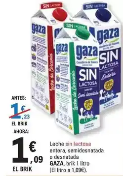 E.Leclerc Gaza - leche sin lactosa entera oferta