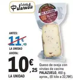 E.Leclerc Queso de oveja con virutas de cecina oferta