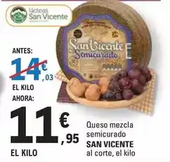 E.Leclerc San vicente - queso mezcla semicurado oferta