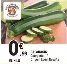 Origen - calabacin