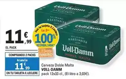 E.Leclerc Voll-damm - cerveza doble malta oferta