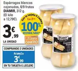 E.Leclerc Diamir - espárragos blancos cojonudos, 6/9 frutos oferta