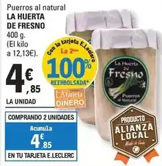 E.Leclerc Puerros al natural oferta