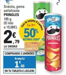 E.Leclerc Pringles - snacks, gama señalizadas oferta