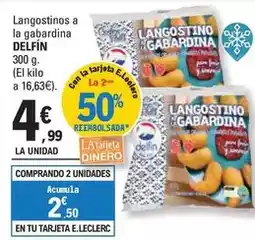 E.Leclerc Delfín - langostinos a la gabardina oferta