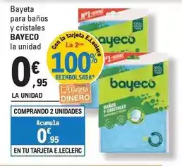 E.Leclerc Bayeco - bayeta para banos y cristales oferta