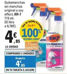 E.Leclerc Kh-7 - quitamanchas sin manchas original u oxy effect oferta