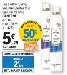 E.Leclerc Pantene - laca ultra fuerte, volumen perfecto o fijacion flexible oferta